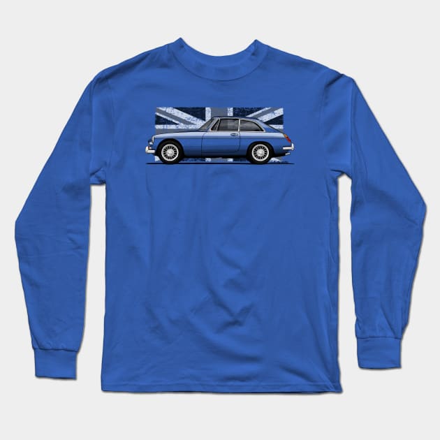 Copia de Mi dibujo del MGB GT verde BRG Long Sleeve T-Shirt by jaagdesign